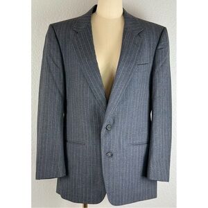 Christian Dior Monsieur Men’s Charcoal Pinstripe Suit Blazer Jacket, size 46
